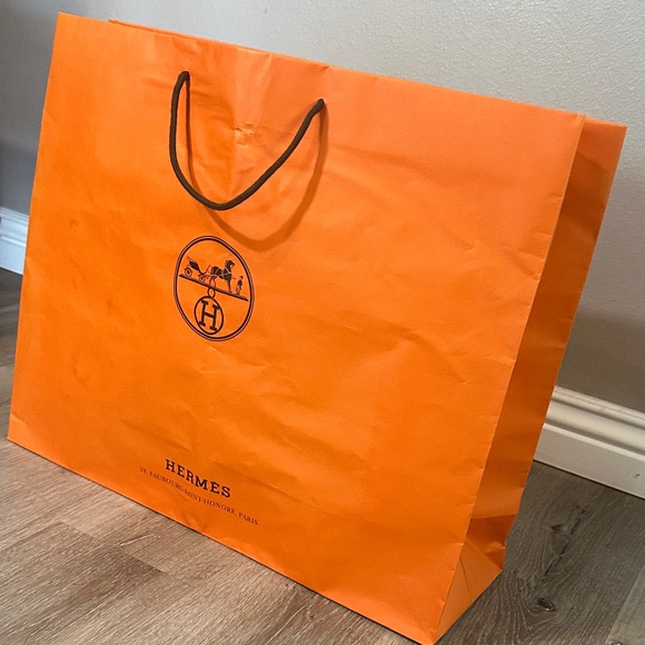 Hermes Vibrant Orange Tote Bag - Picture 2 of 3